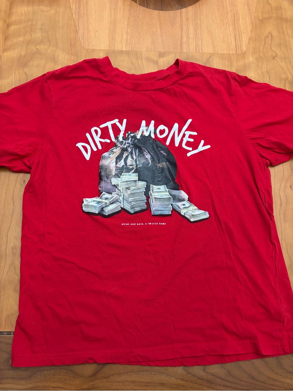 Urban Outfitters Red Urban Man Logo Tee